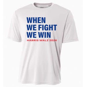 Kamala Harris Walz 2024 When We Fight We Win Election Waltz Cooling Performance Crew T-Shirt