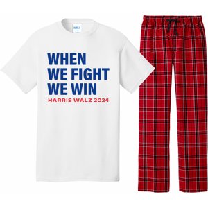 Kamala Harris Walz 2024 When We Fight We Win Election Waltz Pajama Set