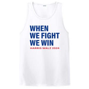 Kamala Harris Walz 2024 When We Fight We Win Election Waltz PosiCharge Competitor Tank