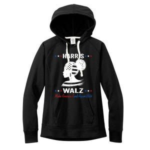 Kamala Harris Walz 2024 Make America Kind Again Harris Waltz Women's Fleece Hoodie