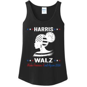 Kamala Harris Walz 2024 Make America Kind Again Harris Waltz Ladies Essential Tank