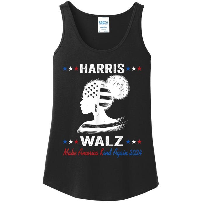 Kamala Harris Walz 2024 Make America Kind Again Harris Waltz Ladies Essential Tank