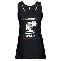 Kamala Harris Walz 2024 Make America Kind Again Harris Waltz Ladies Essential Flowy Tank