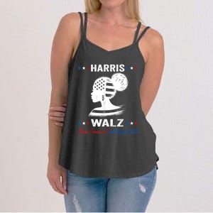 Kamala Harris Walz 2024 Make America Kind Again Harris Waltz Women's Strappy Tank