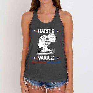 Kamala Harris Walz 2024 Make America Kind Again Harris Waltz Women's Knotted Racerback Tank