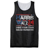 Kamala Harris Walz Waltz Mind Your Own Damn Business Gift Mesh Reversible Basketball Jersey Tank