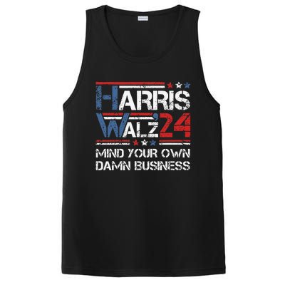 Kamala Harris Walz Waltz Mind Your Own Damn Business Gift PosiCharge Competitor Tank