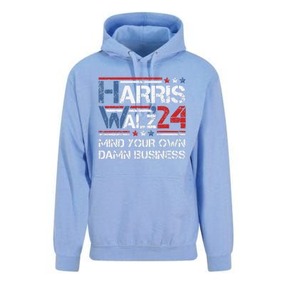 Kamala Harris Walz Waltz Mind Your Own Damn Business Gift Unisex Surf Hoodie