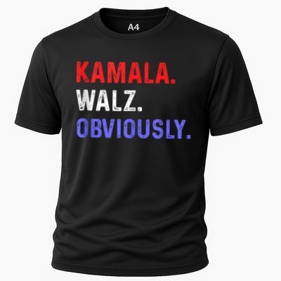 Kamala Harris Walz Obviously Cooling Performance Crew T-Shirt