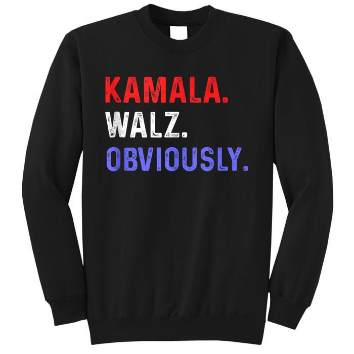 Kamala Harris Walz Obviously Sweatshirt