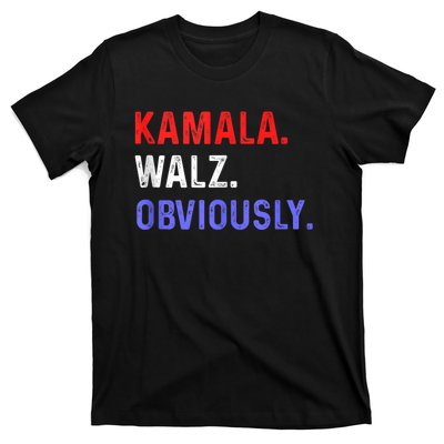 Kamala Harris Walz Obviously T-Shirt