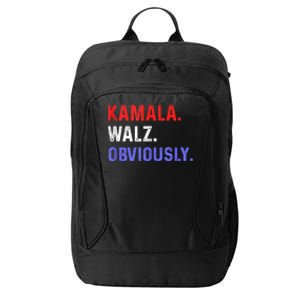 Kamala Harris Walz Obviously City Backpack