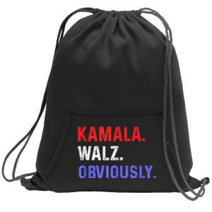 Kamala Harris Walz Obviously Sweatshirt Cinch Pack Bag