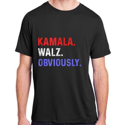 Kamala Harris Walz Obviously Adult ChromaSoft Performance T-Shirt