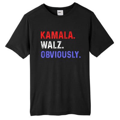 Kamala Harris Walz Obviously Tall Fusion ChromaSoft Performance T-Shirt