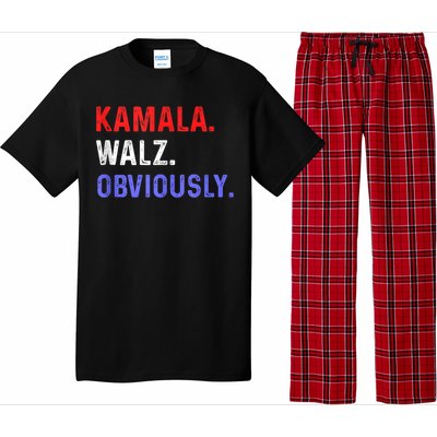 Kamala Harris Walz Obviously Pajama Set