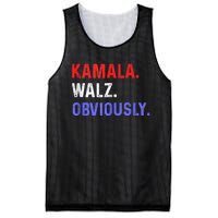 Kamala Harris Walz Obviously Mesh Reversible Basketball Jersey Tank