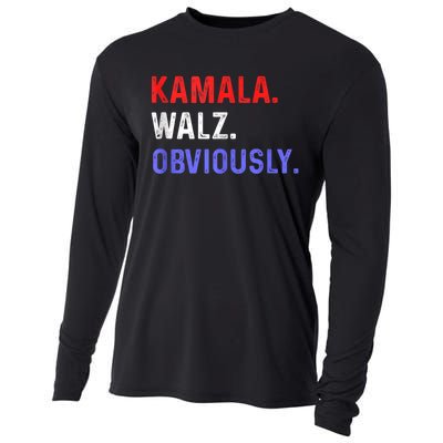 Kamala Harris Walz Obviously Cooling Performance Long Sleeve Crew