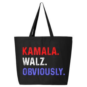 Kamala Harris Walz Obviously 25L Jumbo Tote