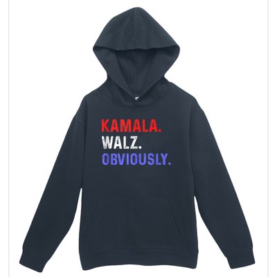 Kamala Harris Walz Obviously Urban Pullover Hoodie