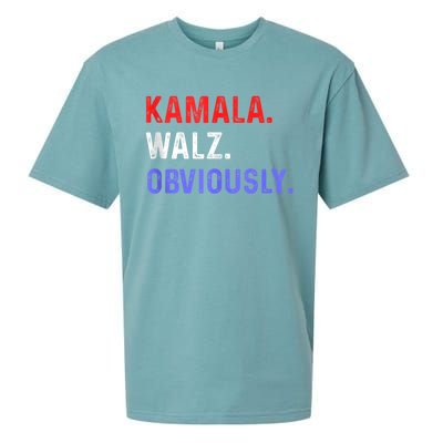 Kamala Harris Walz Obviously Sueded Cloud Jersey T-Shirt