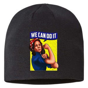 Kamala Harris We Can Do It Kamala For President Sustainable Beanie