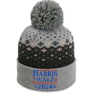 Kamala Harris Walz 2024 Democratic Vp President 47th Us Flag The Baniff Cuffed Pom Beanie