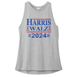 Kamala Harris Walz 2024 Democratic Vp President 47th Us Flag Ladies PosiCharge Tri-Blend Wicking Tank