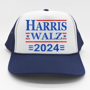 Kamala Harris Walz 2024 Democratic Vp President 47th Us Flag Trucker Hat