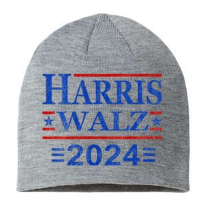 Kamala Harris Walz 2024 Democratic Vp President 47th Us Flag Sustainable Beanie