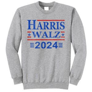 Kamala Harris Walz 2024 Democratic Vp President 47th Us Flag Tall Sweatshirt