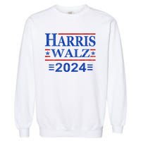 Kamala Harris Walz 2024 Democratic Vp President 47th Us Flag Garment-Dyed Sweatshirt