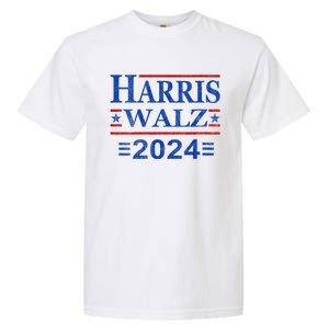 Kamala Harris Walz 2024 Democratic Vp President 47th Us Flag Garment-Dyed Heavyweight T-Shirt