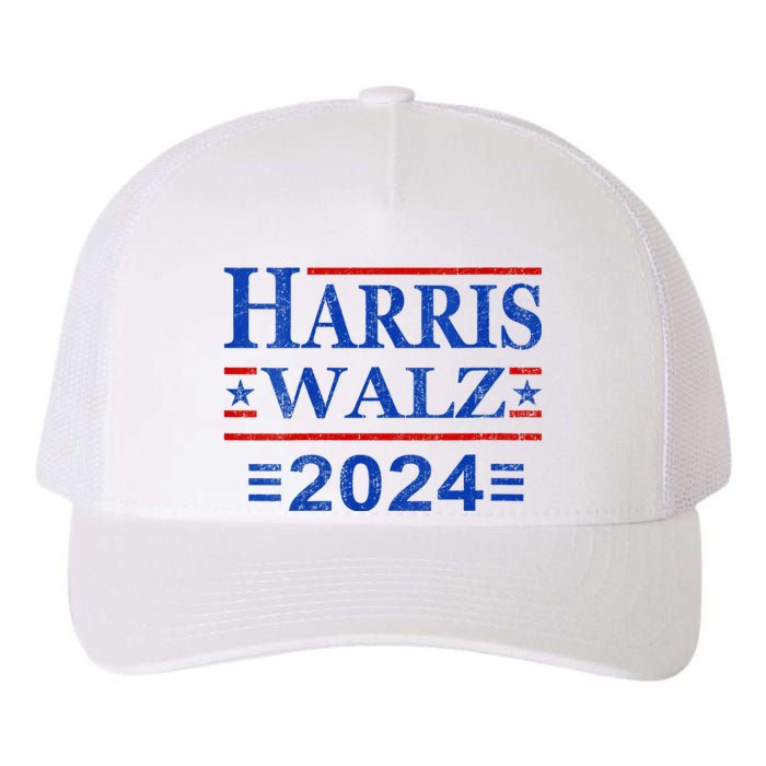 Kamala Harris Walz 2024 Democratic Vp President 47th Us Flag Yupoong Adult 5-Panel Trucker Hat