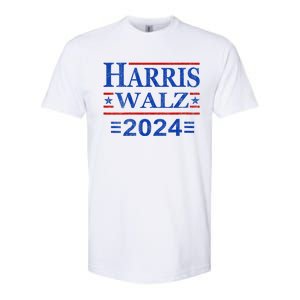 Kamala Harris Walz 2024 Democratic Vp President 47th Us Flag Softstyle CVC T-Shirt