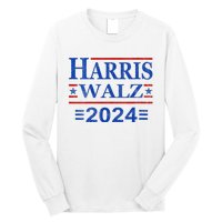 Kamala Harris Walz 2024 Democratic Vp President 47th Us Flag Long Sleeve Shirt