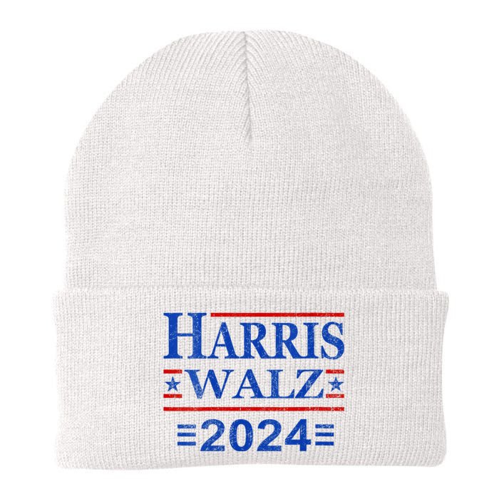 Kamala Harris Walz 2024 Democratic Vp President 47th Us Flag Knit Cap Winter Beanie