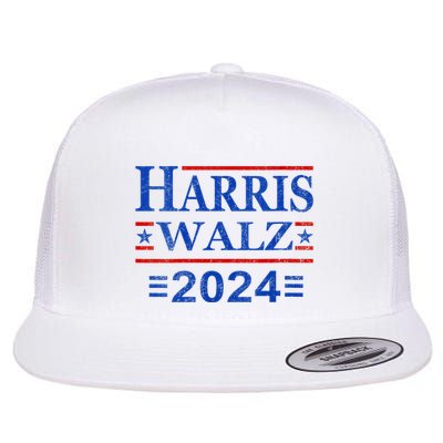 Kamala Harris Walz 2024 Democratic Vp President 47th Us Flag Flatbill Hat