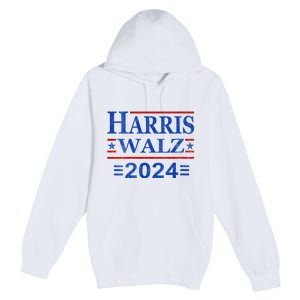 Kamala Harris Walz 2024 Democratic Vp President 47th Us Flag Premium Pullover Hoodie