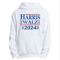 Kamala Harris Walz 2024 Democratic Vp President 47th Us Flag Urban Pullover Hoodie