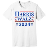 Kamala Harris Walz 2024 Democratic Vp President 47th Us Flag Premium T-Shirt