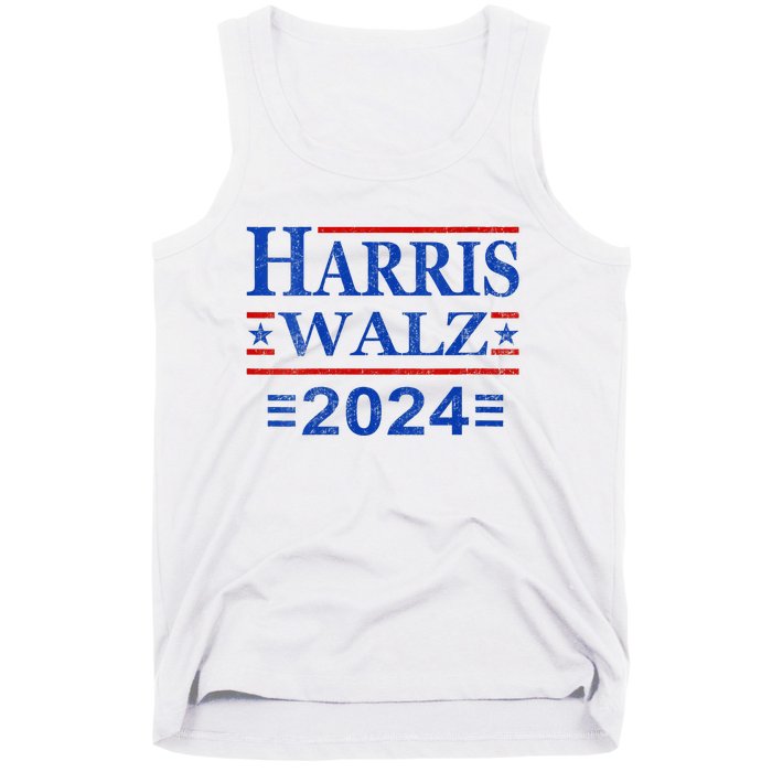 Kamala Harris Walz 2024 Democratic Vp President 47th Us Flag Tank Top