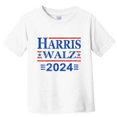 Kamala Harris Walz 2024 Democratic Vp President 47th Us Flag Toddler T-Shirt