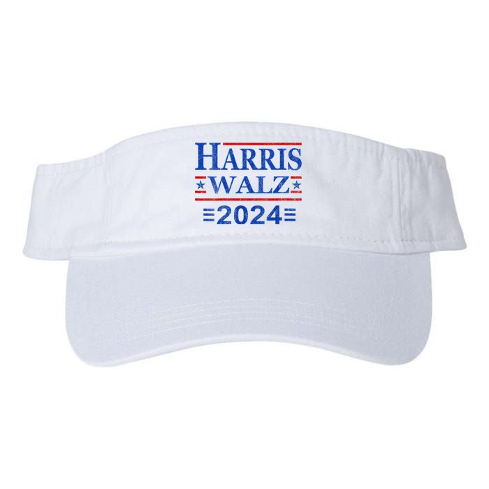 Kamala Harris Walz 2024 Democratic Vp President 47th Us Flag Valucap Bio-Washed Visor