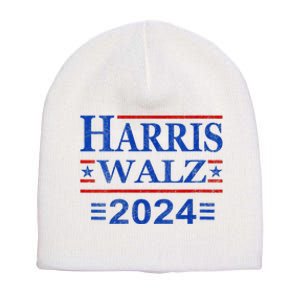 Kamala Harris Walz 2024 Democratic Vp President 47th Us Flag Short Acrylic Beanie