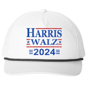 Kamala Harris Walz 2024 Democratic Vp President 47th Us Flag Snapback Five-Panel Rope Hat