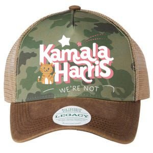 Kamala Harris WeRe Not Going Back Cat Design Gift Legacy Tie Dye Trucker Hat