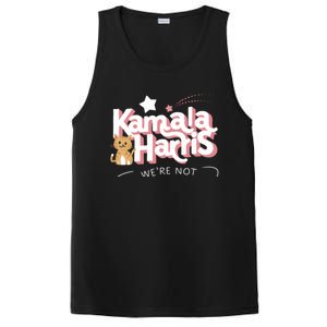 Kamala Harris WeRe Not Going Back Cat Design Gift PosiCharge Competitor Tank