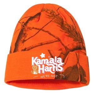 Kamala Harris WeRe Not Going Back Cat Design Gift Kati Licensed 12" Camo Beanie