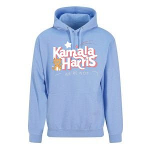 Kamala Harris WeRe Not Going Back Cat Design Gift Unisex Surf Hoodie